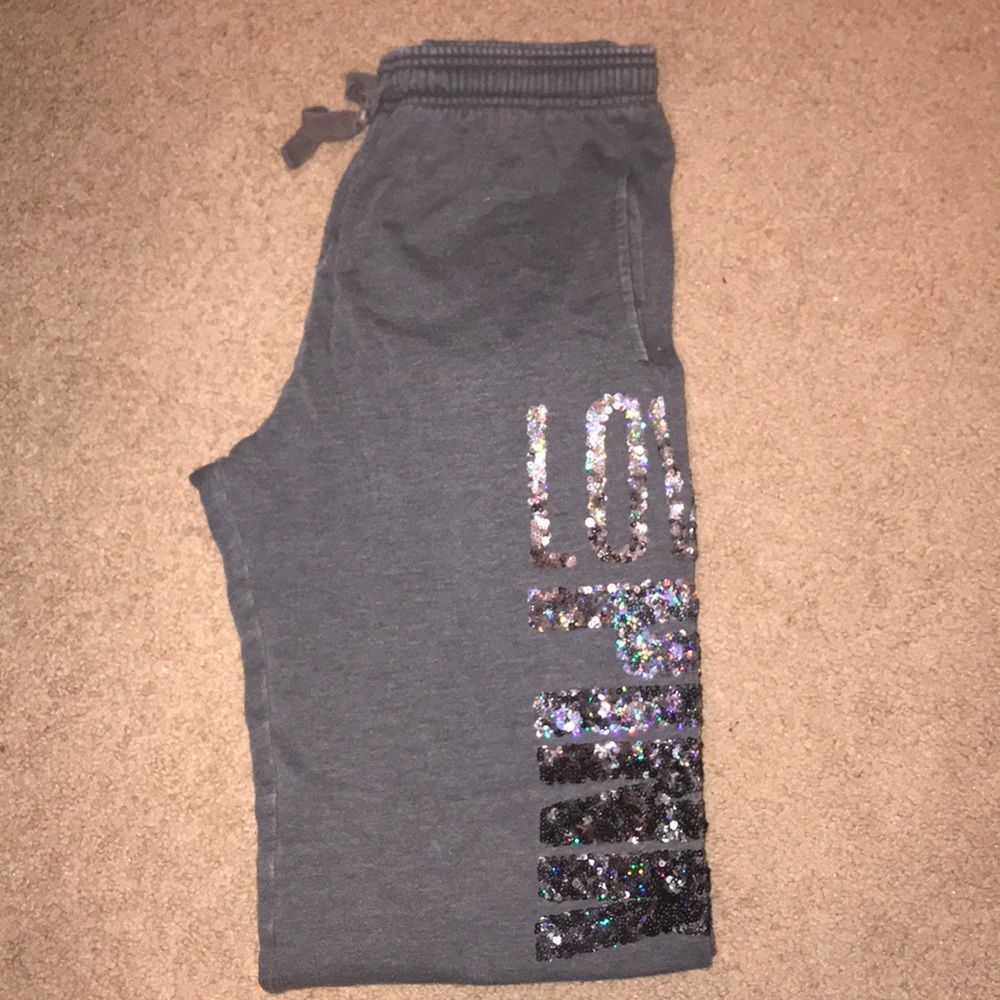 VS Pink grey sweats